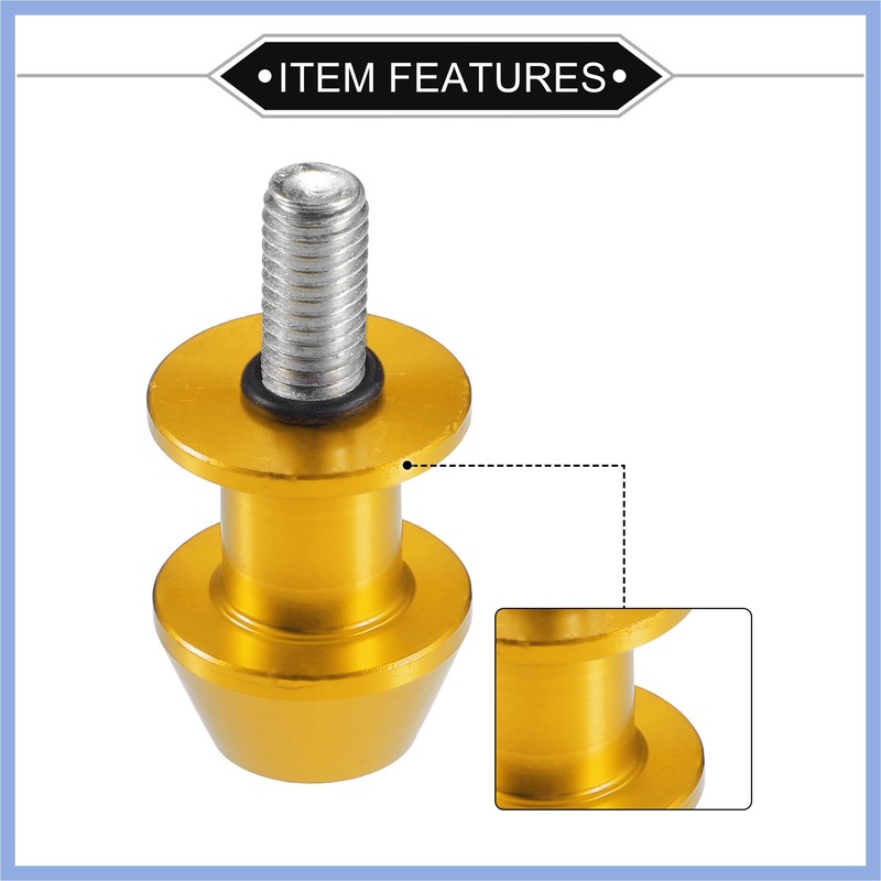 PARSLUCK 1 Pair Swingarm Spools, 8mm M8x1.25 CNC Swing Arm