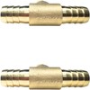 2pcs 5/8'' Hose Barb Tee T 3 Way Union Brass