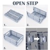 Xuanmuque 5-Pack Collapsible Plastic Storage Baskets for Organizing with Handle,