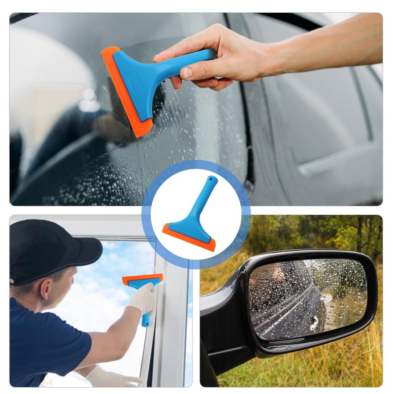 Seimneire 6 Inch Car Window Squeegee Silicone Squeegee, Auto Window