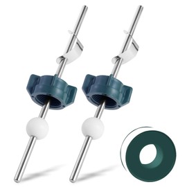 FullMayPro Lavatory Pop Up Center Piece Assembly,Pop Up Drain Repair Kit,Fits Most Popular Brands，Replacement for PS2673,PS469 and PSB327,Replacement Bathroom Sink Pivot Rod,18MM Ball, Chrome（2PCS）