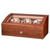 JQUEEN Automatic Watch Winder with Quiet Motor, Six Winding Spaces