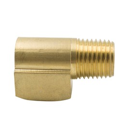 Legines - Codo de latón para tubería de 90 grados, 1/4" NPT macho x hembra, 1/4'
