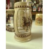 Budweiser 1981 Budweiser Holiday Beer Stein Clydesdale Snowy Woodland Ceramarte