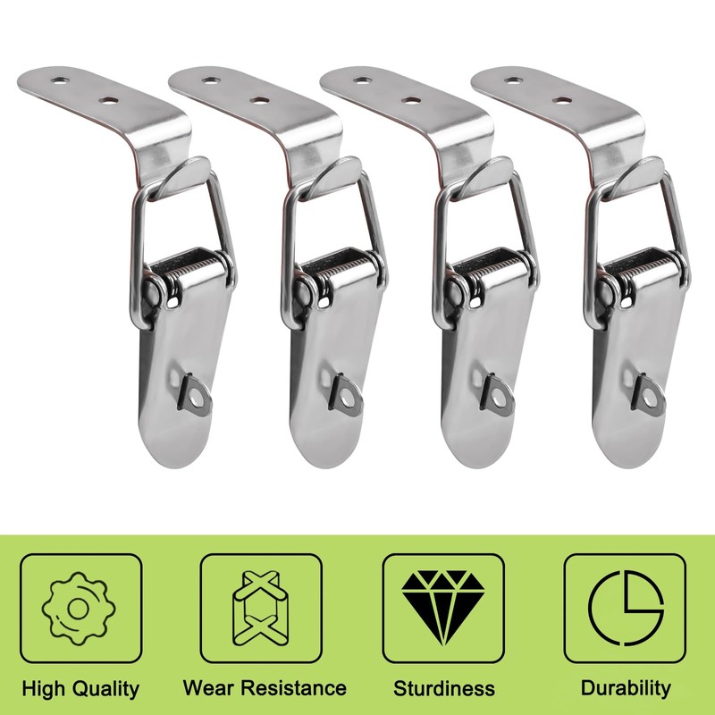 UFURMATE Tool Box Hasps, 6PCS Metal Toggle Latch Cabinet Trunk