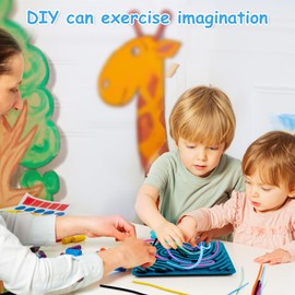 AIZHAZHA Sensory-Spielzeug,Sensory-Activity Board,Sensory-Toys,Spielzeug Für Stressabbau, Montessori Sensorik Spielzeug, Partygeschenke Spielzeug Geeignet für Kinder Mit 20 Seilen