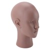 Female Bald Head Mannequin PVC Soft Rubber Human Skin Texture