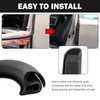 2.62Ft Car Door Weather Stripping Door Seal Strip,2PCS Thickened Rubber