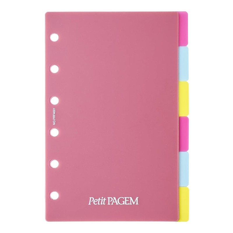 Noritsu Petit Pagem PRF4001 Personal Organizer, Refill, Mini 6, Index