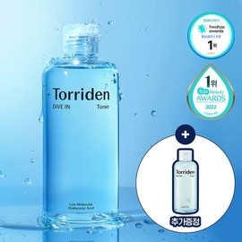 [Extra Volume Promotion] Torridon Dive-in Low-Molecular Hyaluronic Acid Toner 300ml Promotion (+100ml Extra Free) / 토리든 다이브인 저분자 히알루론산 토너 300ml 기획(+100ml 추가 증정)