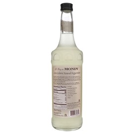 Monin - Zero Calorie Natural Peppermint Syrup, No Sugar, Simple Syrup for Cocoas, Martinis, Milkshakes, & More, Gluten-Free, Clean Label (750 ml)