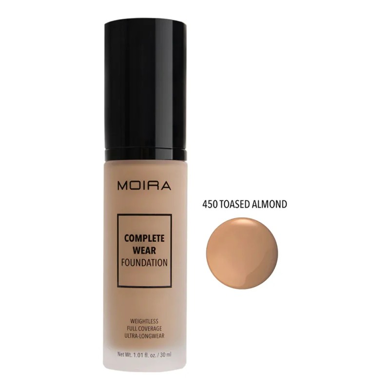 Base De Maquillaje Lquida Moira Complete Wear Foundation Acabado Mate