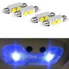 Aftermarket 4 Blue LED 6 SMD Courtesy Interior Light Bulb