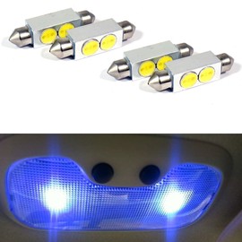Aftermarket 4 Blue LED 6 SMD Courtesy Interior Light Bulb Festoon Dome Lamp 42mm