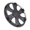 BDK (4-Pack) Premium Black/Silver Hubcaps 16" Wheel Rim Cover Hub