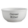 47th & Main White Ceramic Bowl, Medium, Cereal Killer
