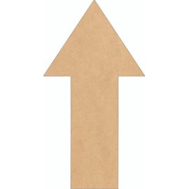 Wooden Arrow 7" Shape, Unfinished Wood 1/4" MDF Arrow Craft Cutout