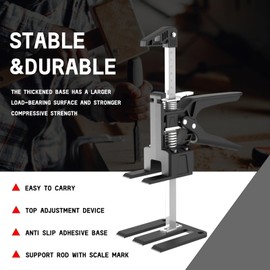 Labor Saving Arm Jack 2 Pack Stainless Steel 15.5 Inch Furniture Jack Lifter, Hand Lifting Jack Tool for Installing Cabinet and Wall Tile Height Adjusters,Load-Bearing 330LBS