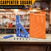 8-in-1 Carpenter Square and Center Finder, Small Aluminum Multi-Purpose Carpenter