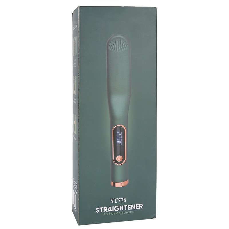 Beard Straightener Electric Digital Beard Straightening Comb for Men 110‑240V