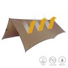OneTigris Bulwark Camping Tarp, 100% Waterproof Bushcraft Shelter, Lightweight Hammock