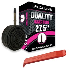 27.5" Baldwins Cycle/Bike Inner Tube 27.5" x 2.20 to 2.40 (Fits any 2.20, 2.25, 2.30, 2.35, 2.40 Tyre) Presta/French Type Valve & BALDY'S TYRE LEVER