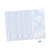 Ipetboom Nail Art Sticker Kit 40 Snowflake Nail Decals for