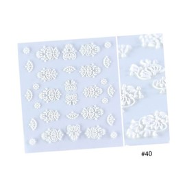 Ipetboom Nail Art Sticker Kit 40 Snowflake Nail Decals for Women Manicure Decals Easy DIY