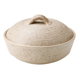 Marui Pottery MR-3-3524 Iga Ware Hechimon Small Pot, Birch, 9.8 fl oz (280 ml)