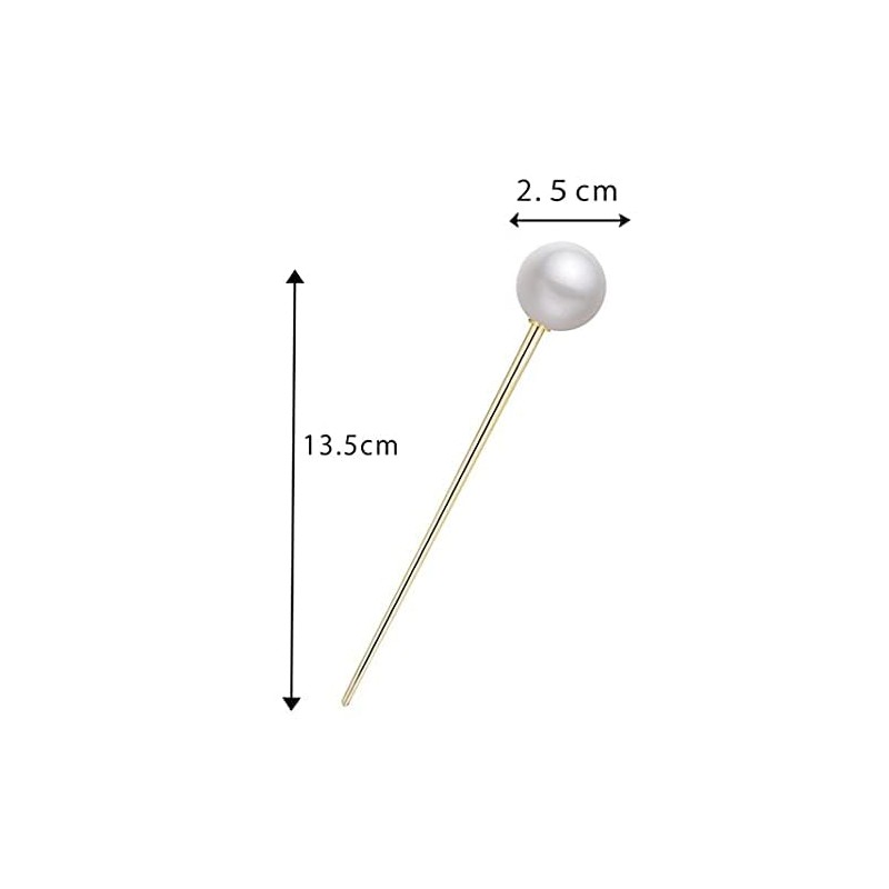 Marosam Hair Claw Hair Clip, Pearl, Hair Ornament, Hairpin, Simple,