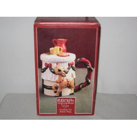 Lenox Porcelain Rudolph Red Nose Reindeer Cookies For Santa Mug