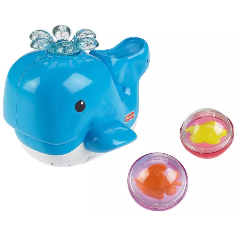 Fisher-Price Brilliant Basics Spray 'N Lights Bath Whale