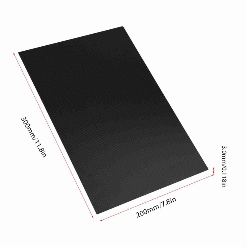 200 X 300 X 3.0MM Carbon Fiber Sheet, 3K Matte