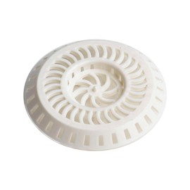 Merriway BH03971 (2 Pcs) Shower Strainer Waste Trap Plastic 80mm (3.1/8 inch) Diameter White - Pack of 2 Pieces