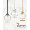 Audickic Pendant Lights Kitchen Island, Modern Gold Pendant Light with