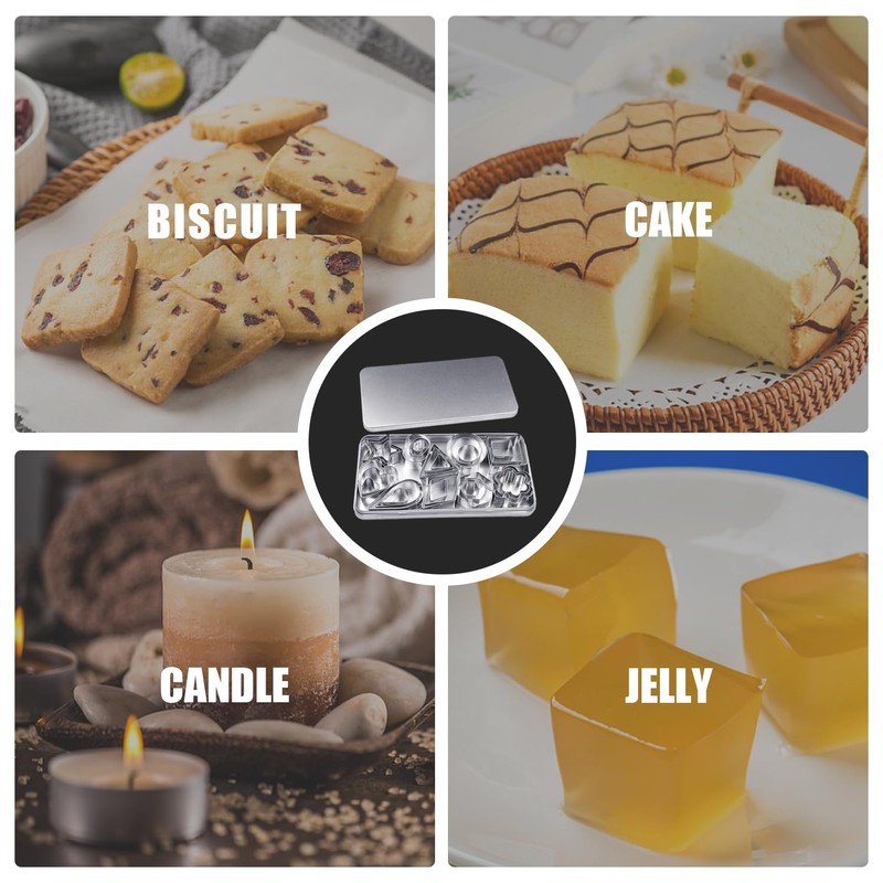 SLEEKEE 30 Piece Stainless Steel Non-Stick Alphabet Cookie Cutter Set