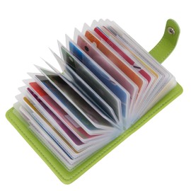 GERIINEER Credit Card Holder Leather Wallet for Women and Men Bank Card Case Wallet ID Card Organiser Business Card Case 40 Card Slots