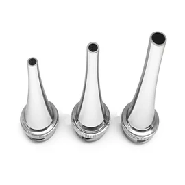 YNR Magniscope Ear Metal Specula ENT Diagnostic Medical Equipment Surgical Stainless Steel Ear Specula Set, 3 Pieces, 4mm, 5mm, 7mm