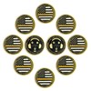 10Pcs Thin Gold Line Challenge Coins Bulk Pack Emergency Dispatchers