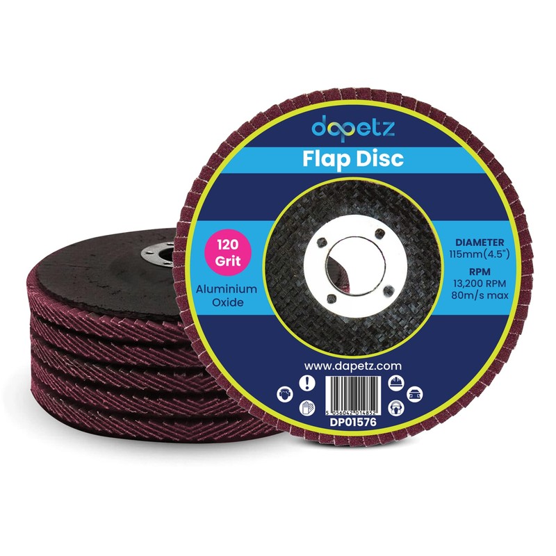 Dapetz ® Flap Discs 115mm 10PCS Grinding Discs 4.5" 40/60