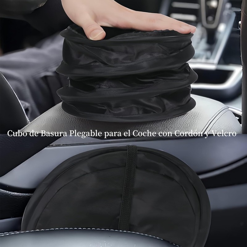 Bote de Basura para Auto, Cubo de Basura Plegable para