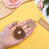 CALFOVERA Genuine Leather Guitar Pick Holder Keychain Brown Waterproof Scratchproof
