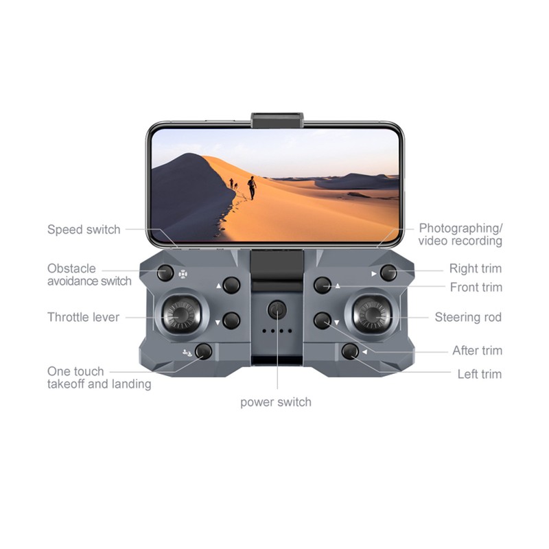 4K Drone Professional HD Dual Cameras Optical Flow Fixed Obstacle
