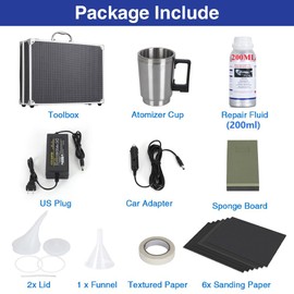 Headlight Repair Kit,Automobile Headlight Restoration Kits with 200ML Repair Liquid,Car Headlight Polish Repair Tool for Repair Headlight Yellowing, Haze, Scratches