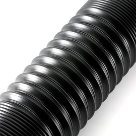 WISAUTO Adjustable 63mm/2.5 inch Air Intake Pipe Universal Car Cold Air Turbo Intake Inlet Pipe Flexible Duct Tube Hose Induction Kit Black Length from 25cm to 1 Meter