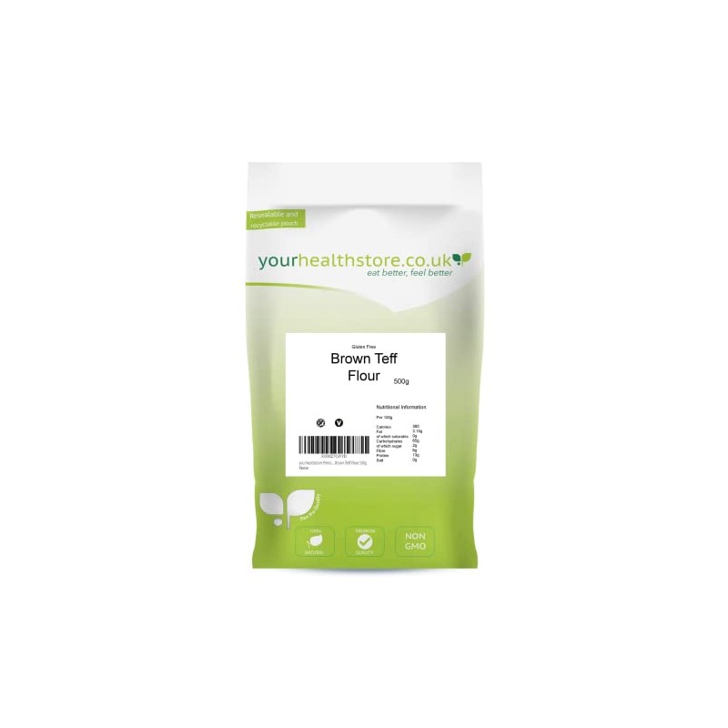 yourhealthstore Premium Gluten Free Brown Teff Flour 500g