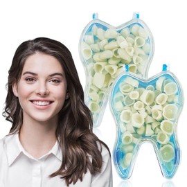 False Teeth, 100 Pieces False Artificial Temporary Teeth Braces Smile Veneers Cosmetic Temporary Teeth Dentures Prosthesis Artificial Veneers Teeth Top and Bottom