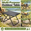 Folding Camping Table for Outdoor Adventures – Compact Metal Side