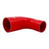 Mishimoto MMCP-R90-2530RD 90-Degree Silicone Transition Coupler, 2.50" to 3.00", Red