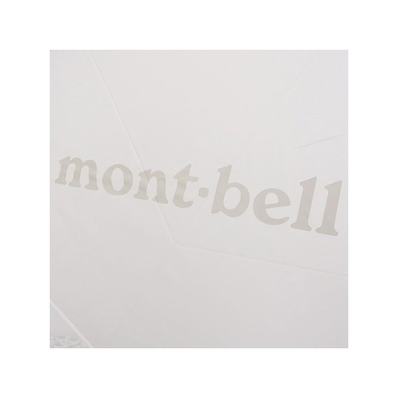 Mont-bell 55 1128695WT Folding Umbrella, Men's, Women's, White, Travel Umbrella,